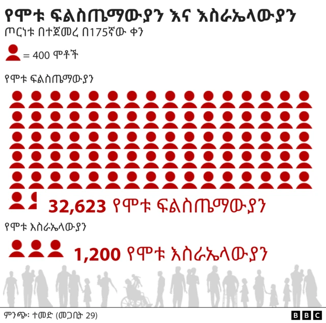 የሞቱ ሰዎችን ብዛት የሚያሳይ ቻርት