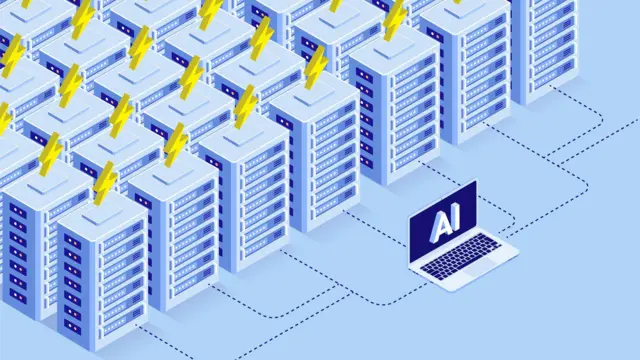 Ilustração de data center 