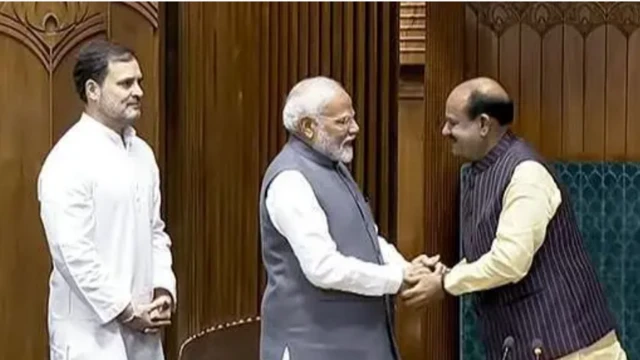 சபாநாயகராக தேர்ந்தெடுக்கப்பட்ட பிறகு ஓம் பிர்லாவை பிரதமர் மோதி வாழ்த்தினார்