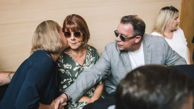 Familia Pelicot durante el juicio