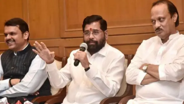 अजित पवार, एकनाथ शिंदे आणि देवेंद्र फडणवीस