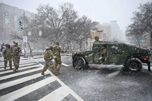 Thời tiết tại Washington DC ngày 20/1/2025 lạnh giá