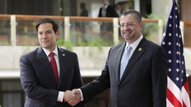 Marco Rubio y Rodrigo Chaves.