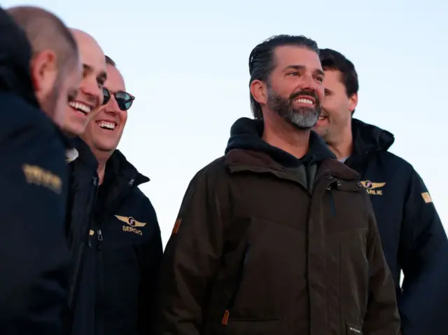 Donald Trump Jr. em Nuuk, na Groenlândia