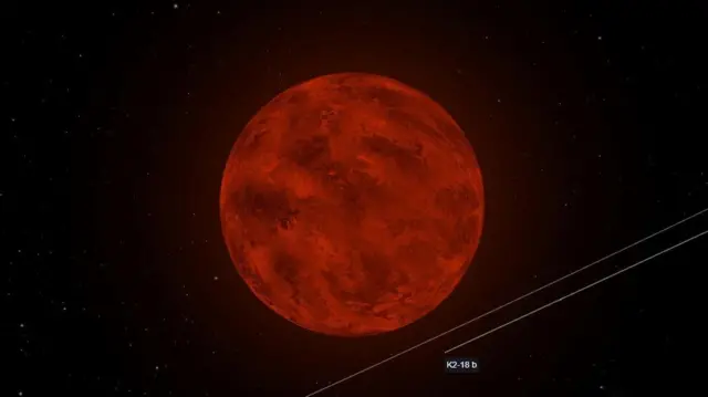 K2-18b புறக்கோள் K2-18 எனப்படும் இந்த நட்சத்திரத்தைச் சுற்றி வருகிறது.