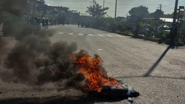 सिमरा विमानस्थल बाहिरको अवस्था