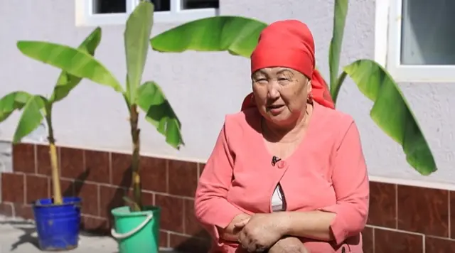 Отуз Адыр айылынын тургуну Жаңылбү Кабылбекова банан өстүрүүнүн тилин тапты