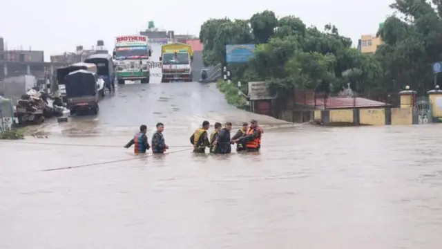 बर्खामा भएको डुबान