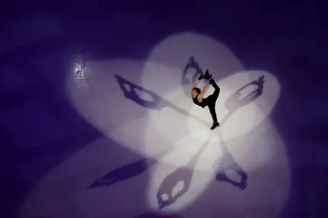 ساموئل میندرا در مسابقات قهرمانی اسکیت نمایشی آمریکا در سن خوزه کالیفرنیا