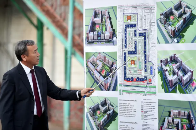 №47 абактын ордуна курулчу кичи шаарчанын алгачкы эскизи