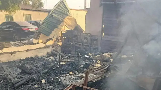 INEC office for Ogun state burn finish