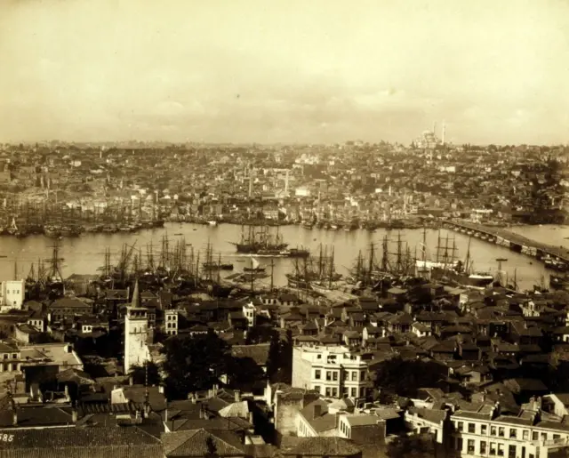 Stevens'ın İstanbul'a gittiği 1885 yılına ait bir fotoğraf