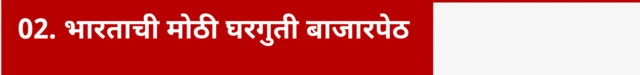2. भारताची मोठी घरगुती बाजारपेठ 