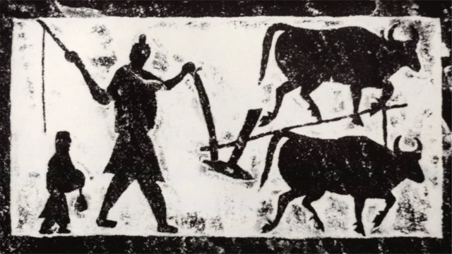 Gambar kuno China terkait pertanian