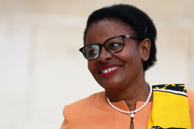 Anchya Bamana, député du Rassemblement national (RN), arrive à l'Assemblée nationale à Paris après le second tour des élections législatives françaises anticipées, France, 10 juillet 2024.