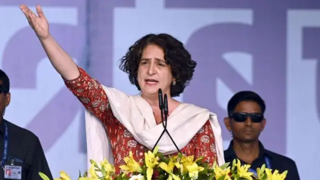 काँग्रेस नेत्या प्रियांका गांधी