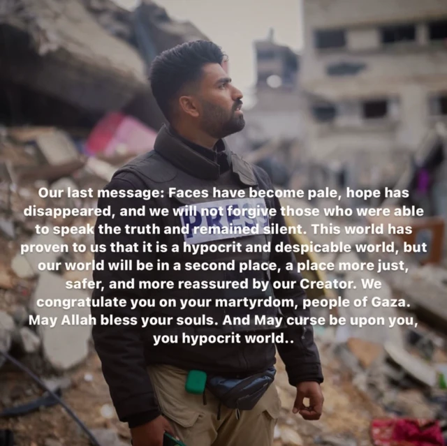 اسماعيل جود، الذي يقوم بدوره بتوثيق الحرب أيضا