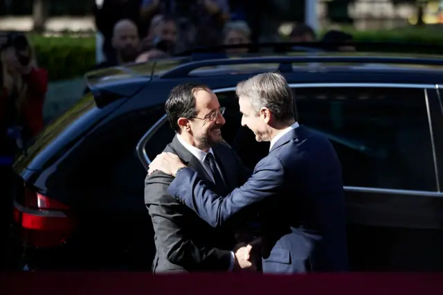 Kıbrıs Cumhurbaşkanı Nikos Hristodulidis ve Yunanistan Başbakanı Kiryakos Miçotakis