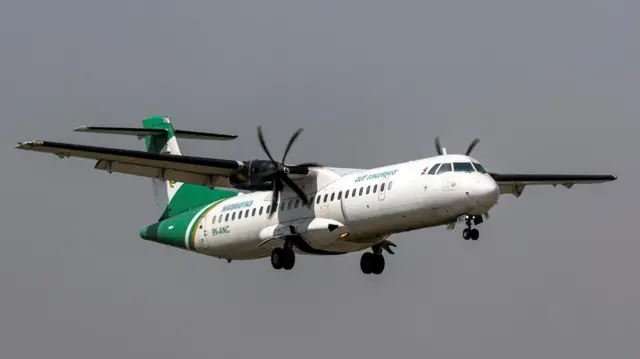 यती एअरलाइन्सको एटीआर विमान