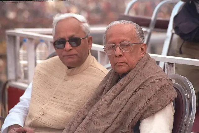 ज्योति बसु और बुद्धदेव भट्टाचार्य