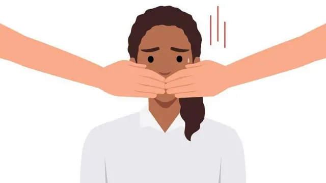 Ilustrasi perempuan kekerasan seksual rentan ditekan agar tidak bersuara.