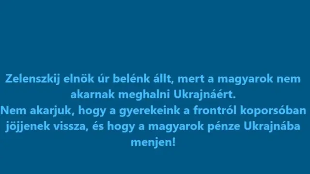 Віктор Орбан, пост у фейсбуку