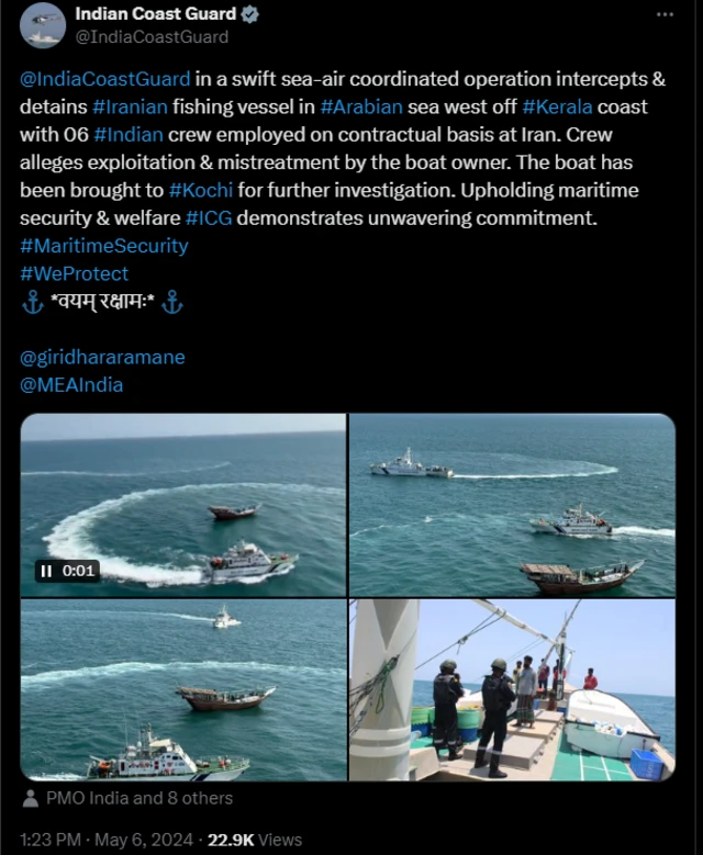 தமிழ்நாட்டு மீனவர்கள், இரான்