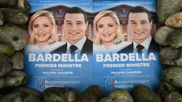 Marine Le Pen junto a Jordan Bardella