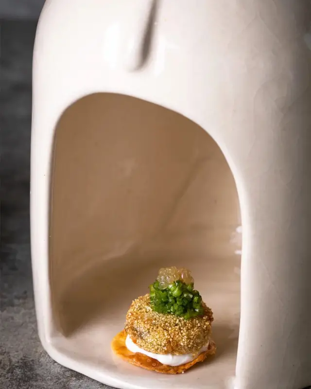 Chef Garima Arora of Gaa believes that using coriander is meant to be an intentional act (pictured: "Bombay Sandwich") 