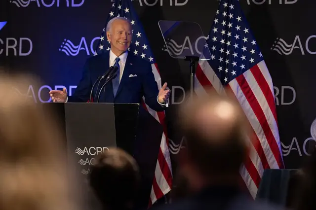 Байден під час виступу