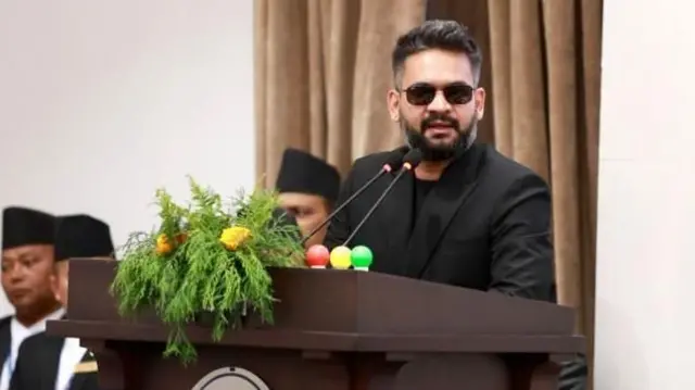 प्रधानमन्त्री बालेन्द्र शाह संसद्मा बोल्दै