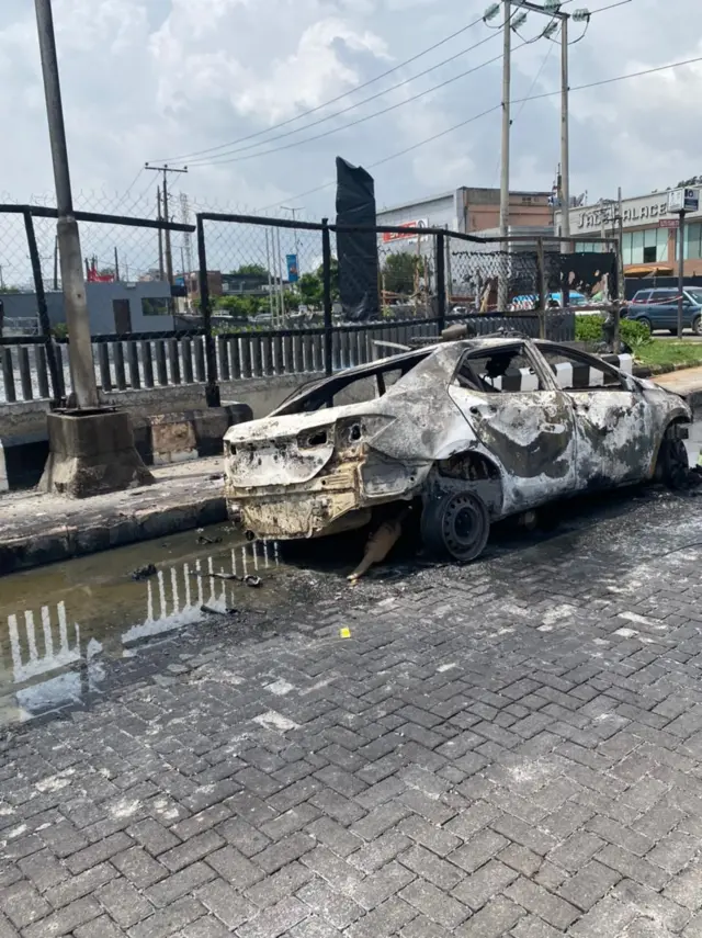 S﻿cene of di fire incident