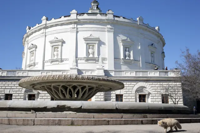 Севастополь. 9 марта. Здание панорамы "Оборона Севастополя 1854-1955 гг." март 2015 года 