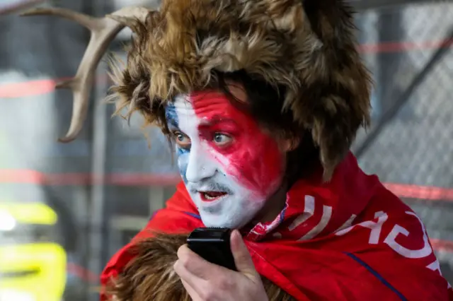 ट्रम्पका एक समर्थक 