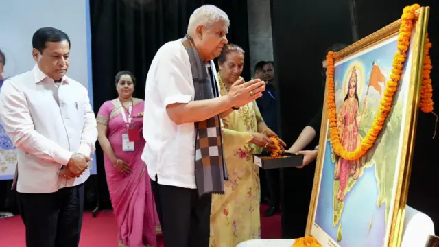 दिल्ली में जवाहरलाल नेहरू यूनिवर्सिटी में एक कार्यक्रम के दौरान जगदीप धनखड़ (फ़ाइल फ़ोटो) 