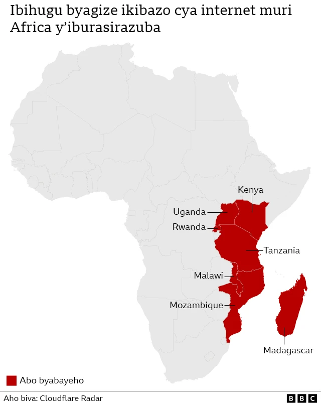 Aho internet yagize ibibazo muri Afrika