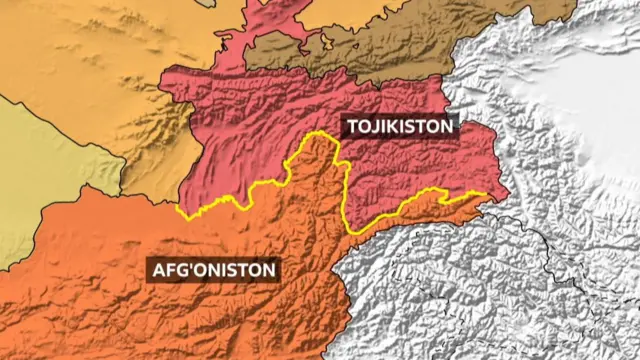 Тожик-Афғон чегараси харитаси