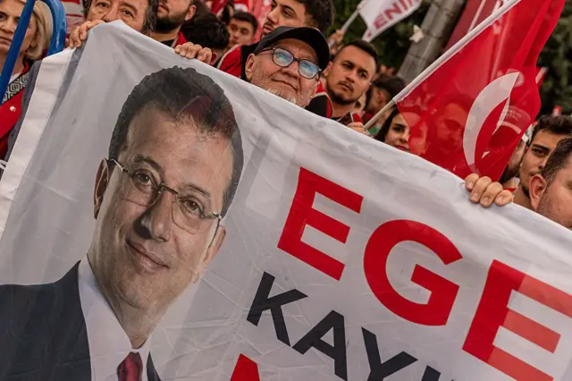 Ankara'daki bir seçim mitingi 