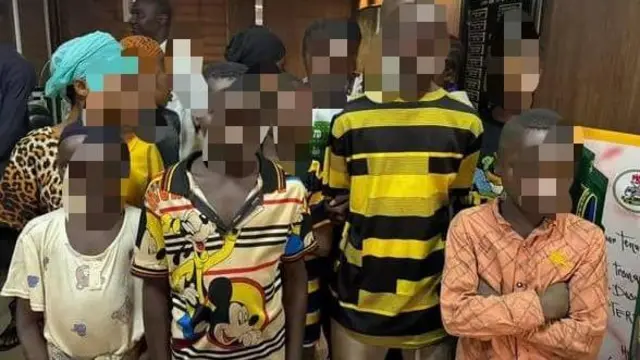 Aworan awọn ọmọ ti wọn n ko lọ si ipinlẹ Ogun