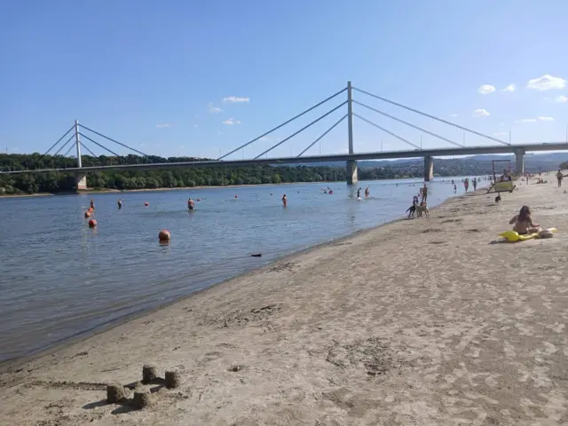 dunav, nizak vodostaj dunava, dunav kod novog sada