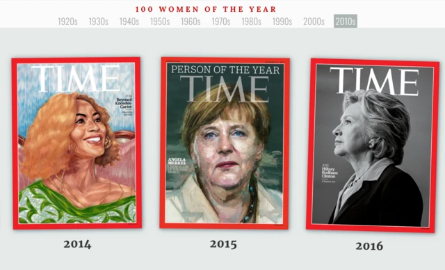 عکس روی جلد تایم از زنان تاثیرگذار سال جهان