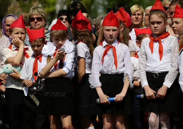 Школа на околицях Донецька, окупована росіянами територія, 2016 рік