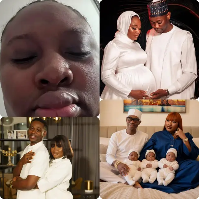Mo Bimpe pẹlu ẹnu rẹ to wú, oyun rẹ ti Lateef di mu lo wa ni aworan keji, Bimpe so mọ Lateef latẹyin nibi kẹta, nigba ti wọn jọ tẹ awọn ibẹta si ẹsẹ ninu aworan kẹrin.