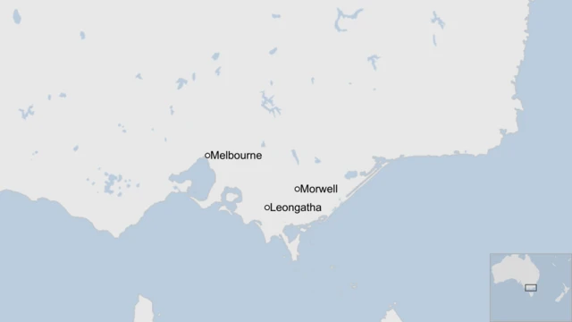 One map of Victoria wey show Melbourne, Leongatha and Morwell