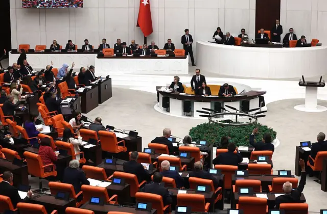 TBMM'nin içeriden fotoğrafı.