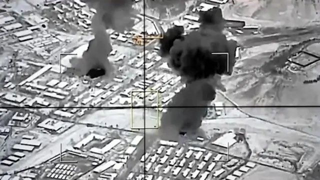 Rekaman video yang disebut pejabat Pakistan sebagai serangan ke Kabul, Afghanistan, pada 27 Februari 2026.