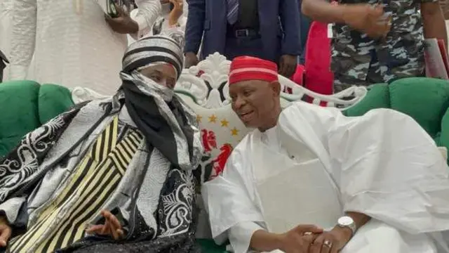 Muhammed Sanusi II na Gọvanọ Abba Yusuf