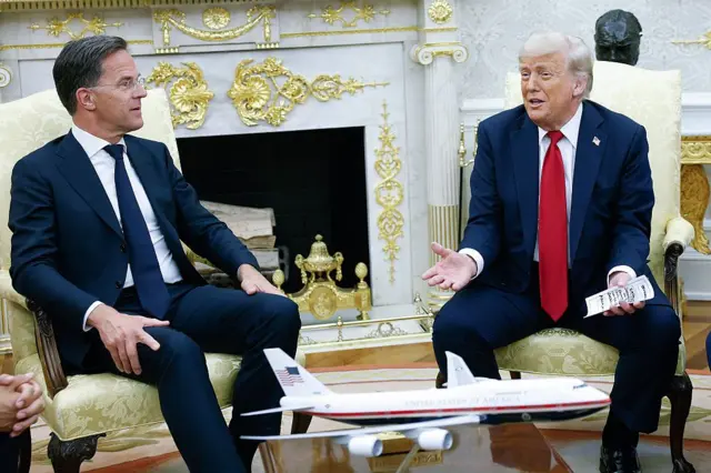 Ông Trump gặp Tổng thư ký NATO Mark Rutte tại Phòng Bầu dục hôm 14/7