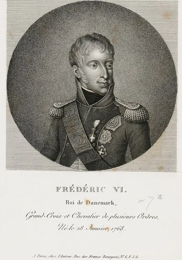 في عام 1814 في عهد ملك الدنمارك فريدريك السادس تم انتزاع النرويج وضمها للسويد