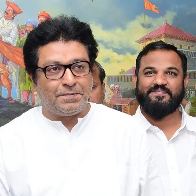 राज ठाकरे आणि मनसेचे नाशिक मध्य मतदारसंघातील उमेदवार अंकुश पवार